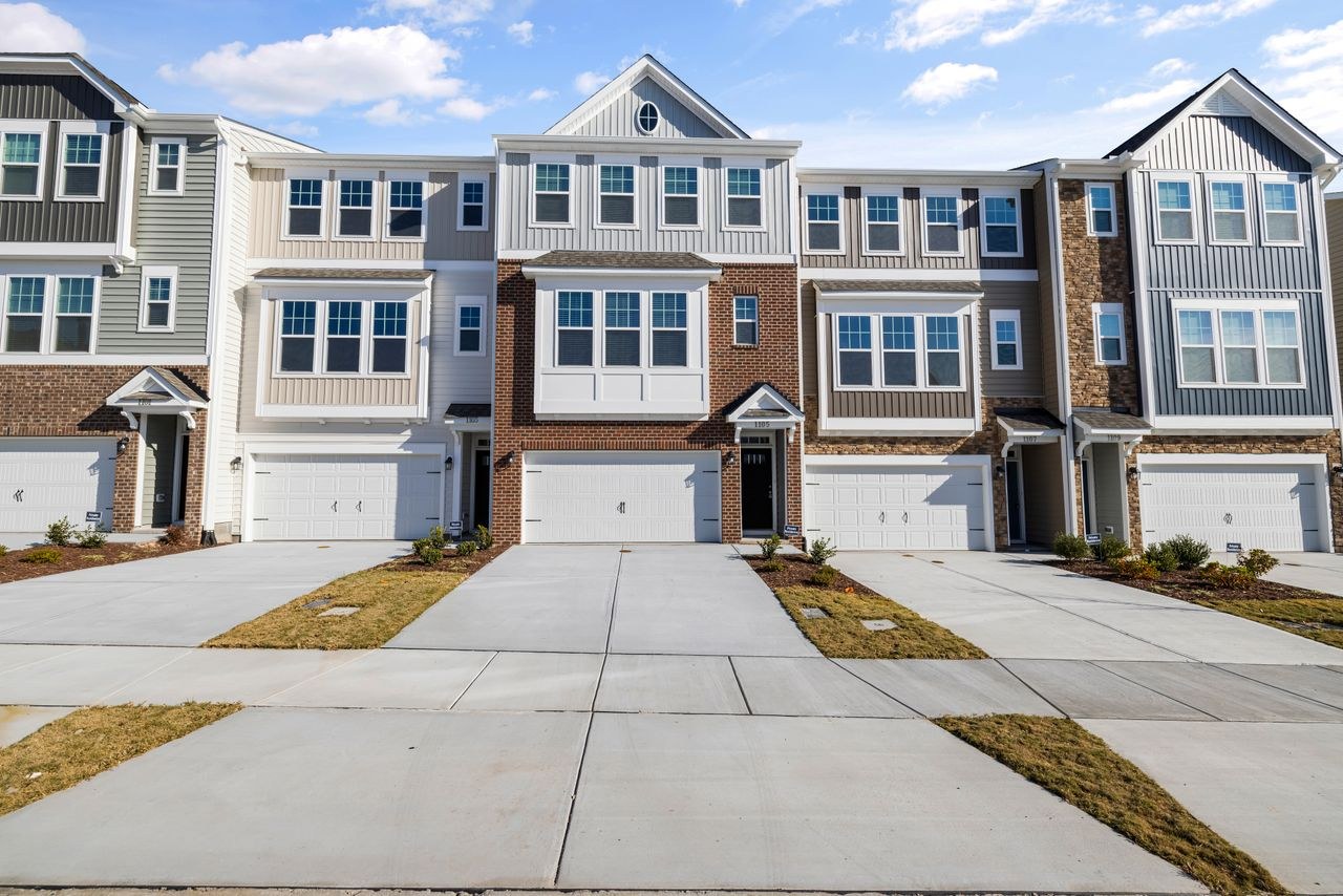 Before — Dove gray townhome exterior paint visualizer