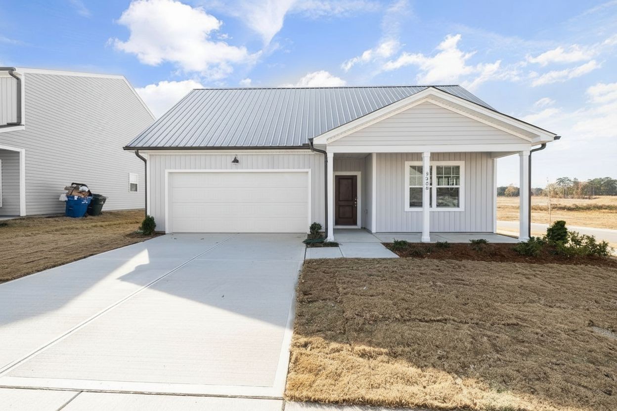 Silver metal roof visualizer ranch home